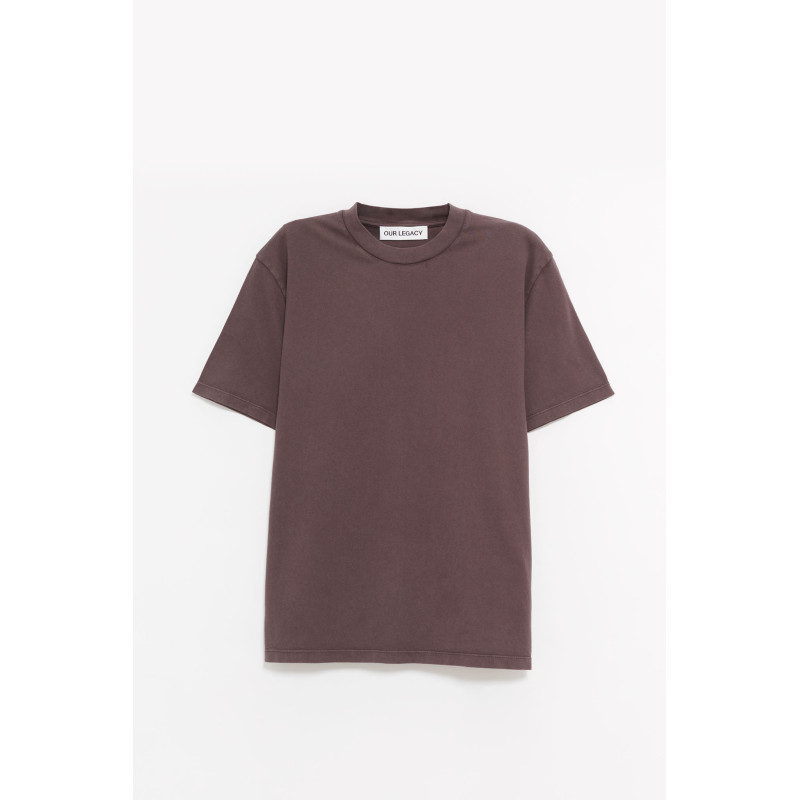 OUR LEGACY WORN BROWN BOX T SHIRT